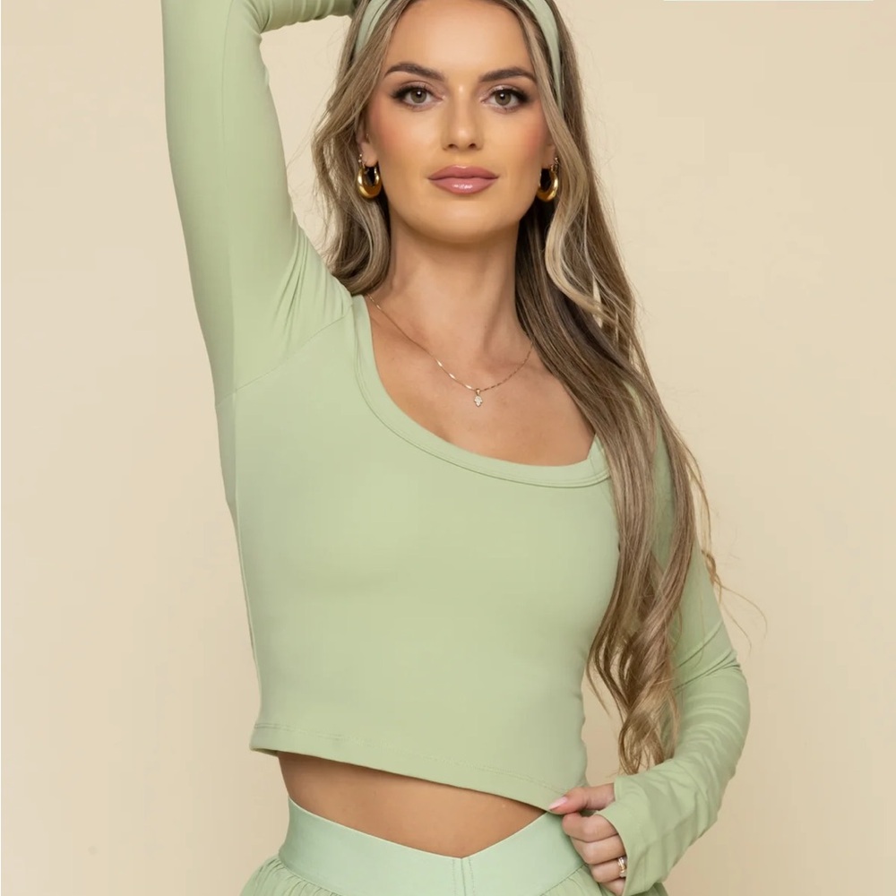 NWT POPFLEX Long Sleeve Reversible Top